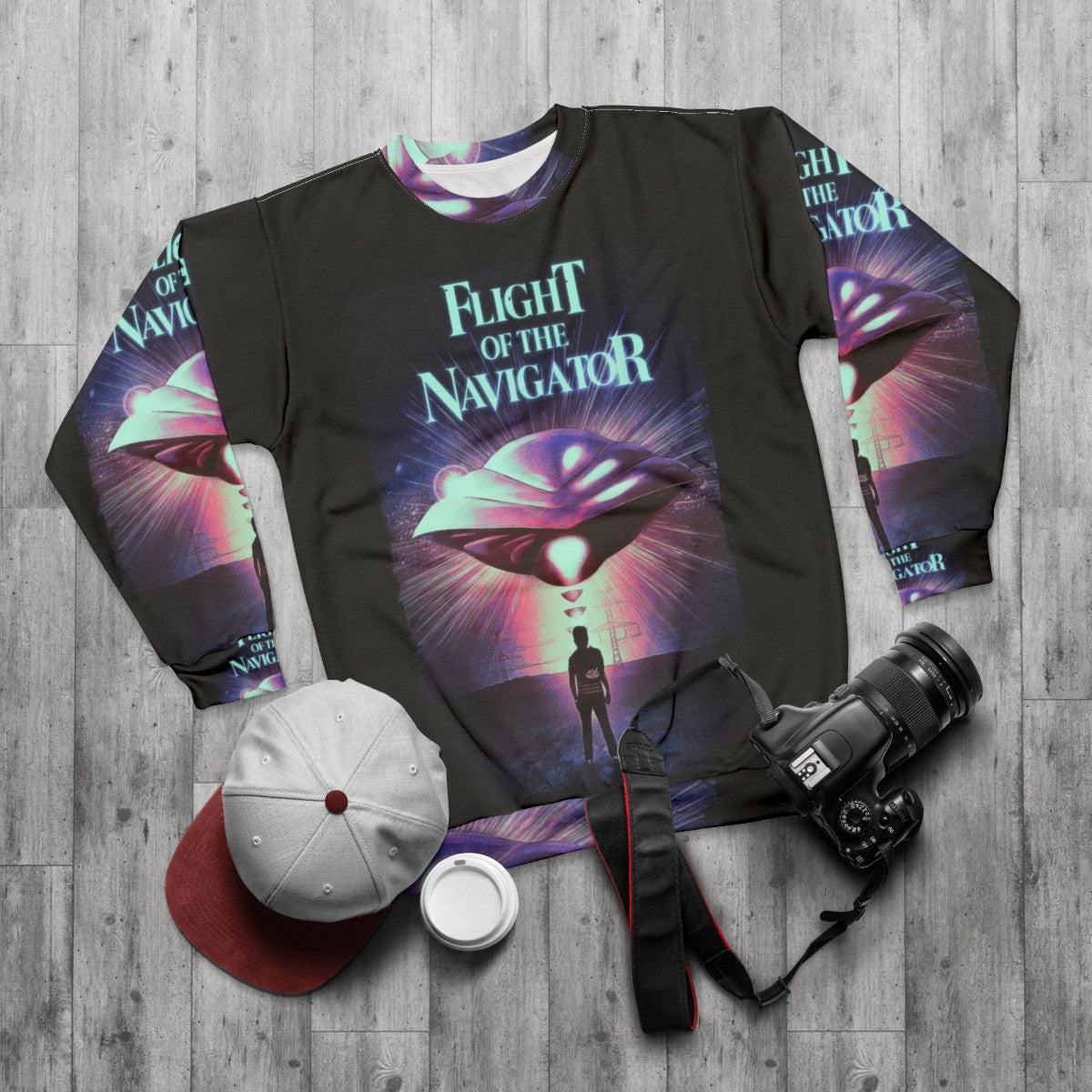 Flight of the Navigator Sweatshirt - flat lay