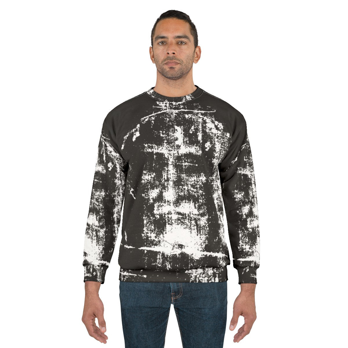 Jesus Christ Face Shroud of Turin Sweatshirt - men