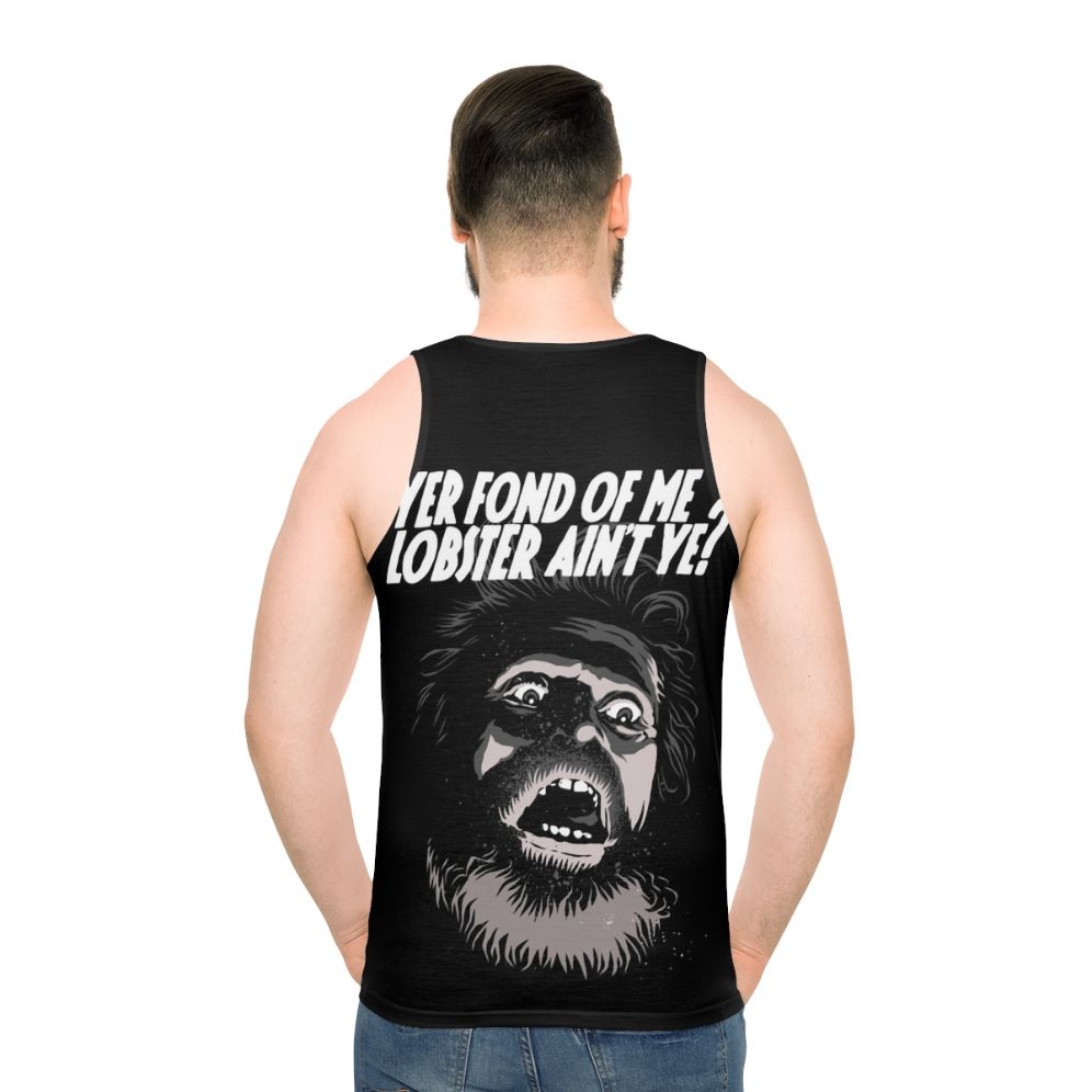 Unisex Lobster Horror Tank Top - men back