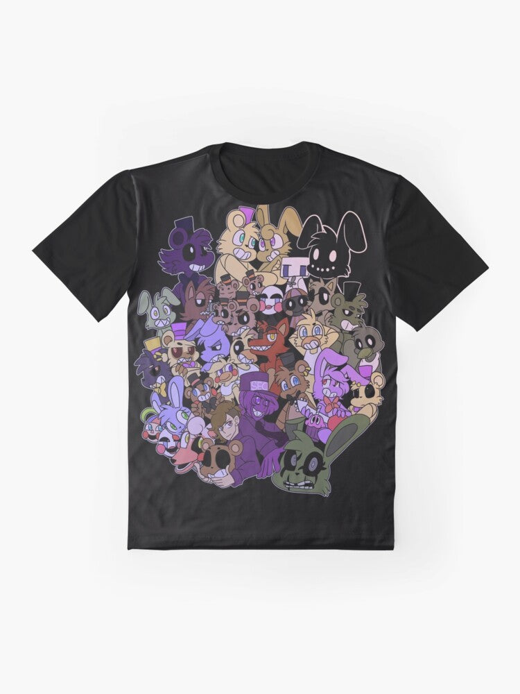 Five Nights at Freddy's FNAF Graphic T-Shirt - Flat lay