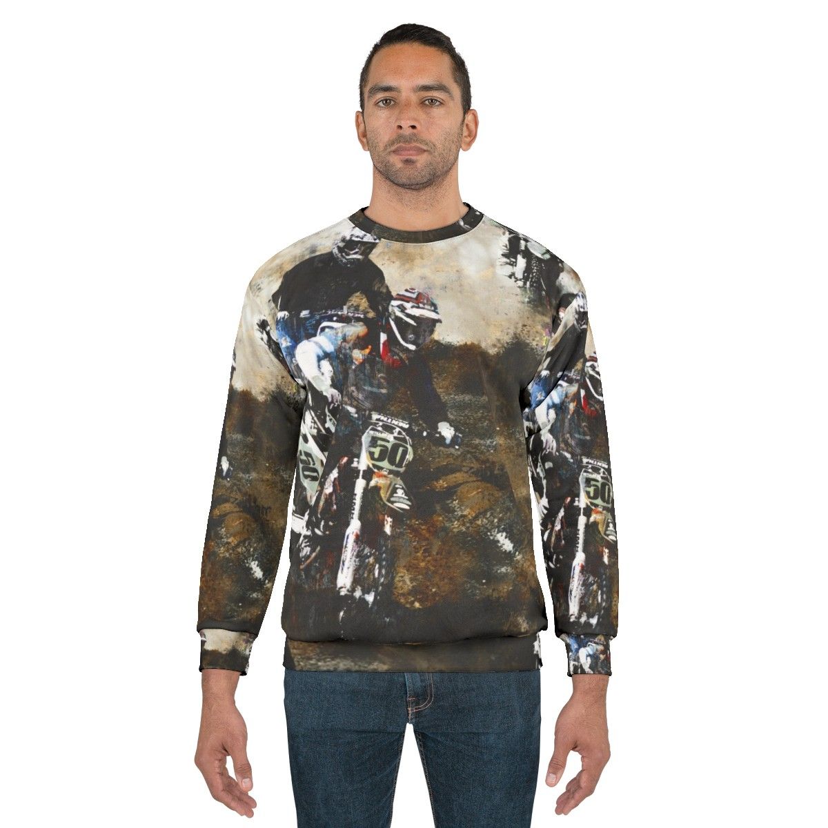 Motocross dirt bike sweatshirt - men