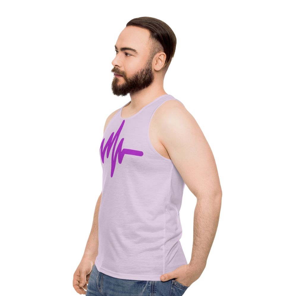 Music Unisex Tank Top with Graphic Design - men side