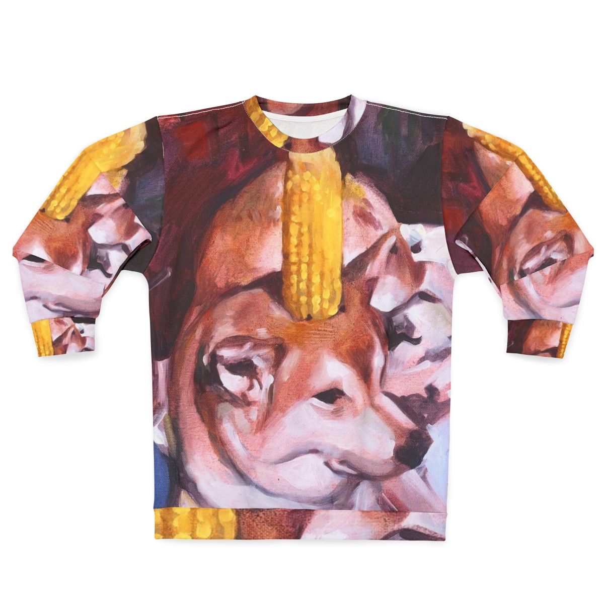 Corn dog sweatshirt with dank meme design