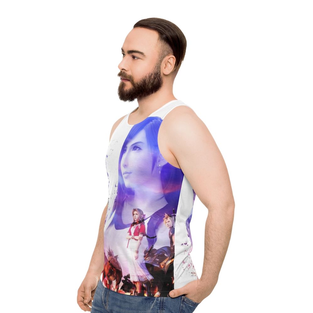 Tifa Lockhart Final Fantasy VII Unisex Anime Tank Top - men side