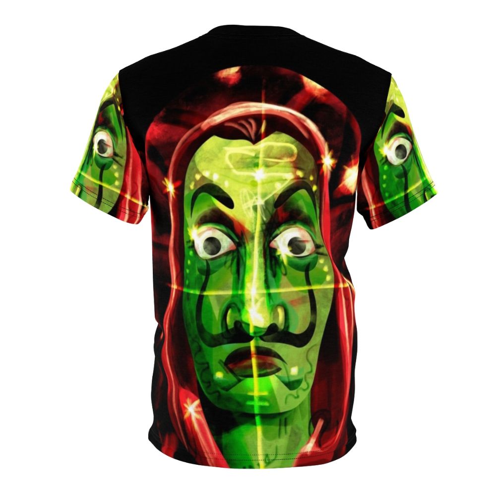 Money Heist inspired t-shirt with Salvador Dali mask design - Back