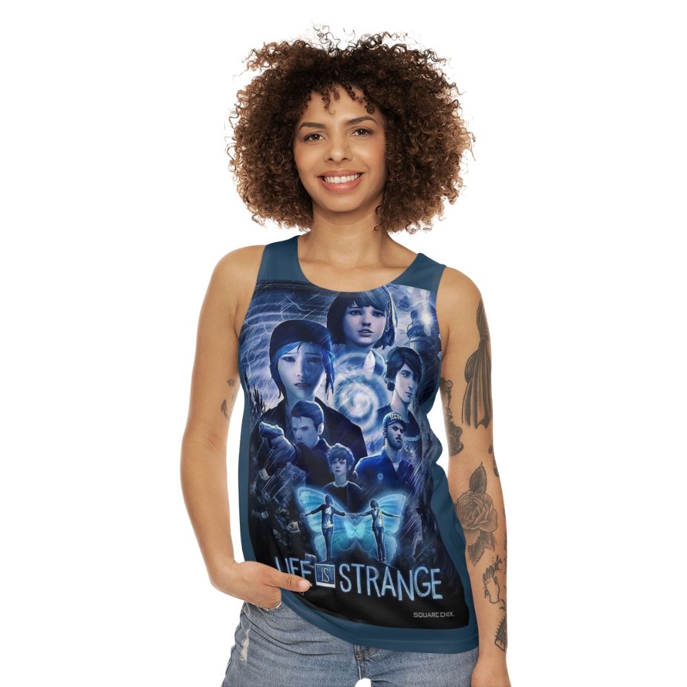 Life Is Strange video game inspired unisex tank top with movie poster design - women