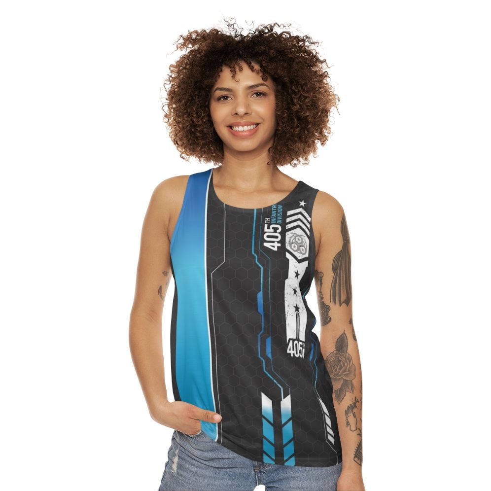 Halo Inspired 405th Tech Unisex Tank Top - women