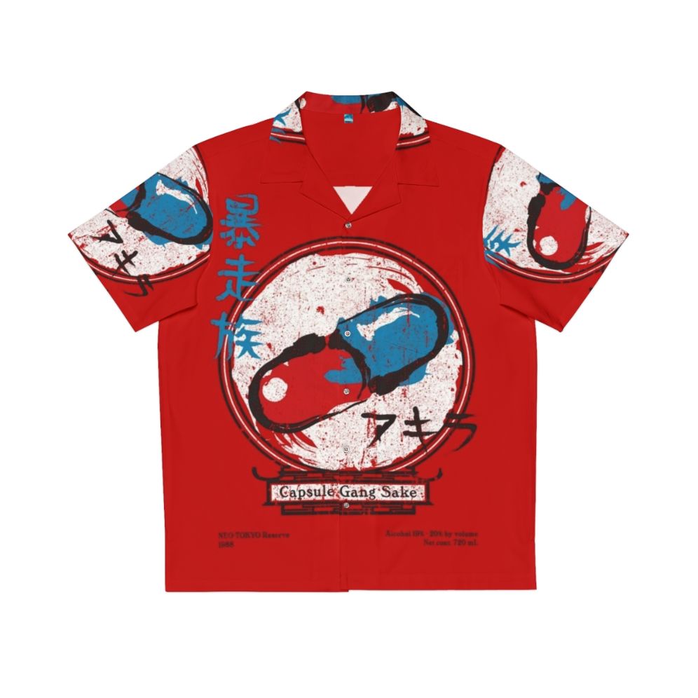 Capsule Gang Sake Hawaiian Shirt featuring Akira anime characters