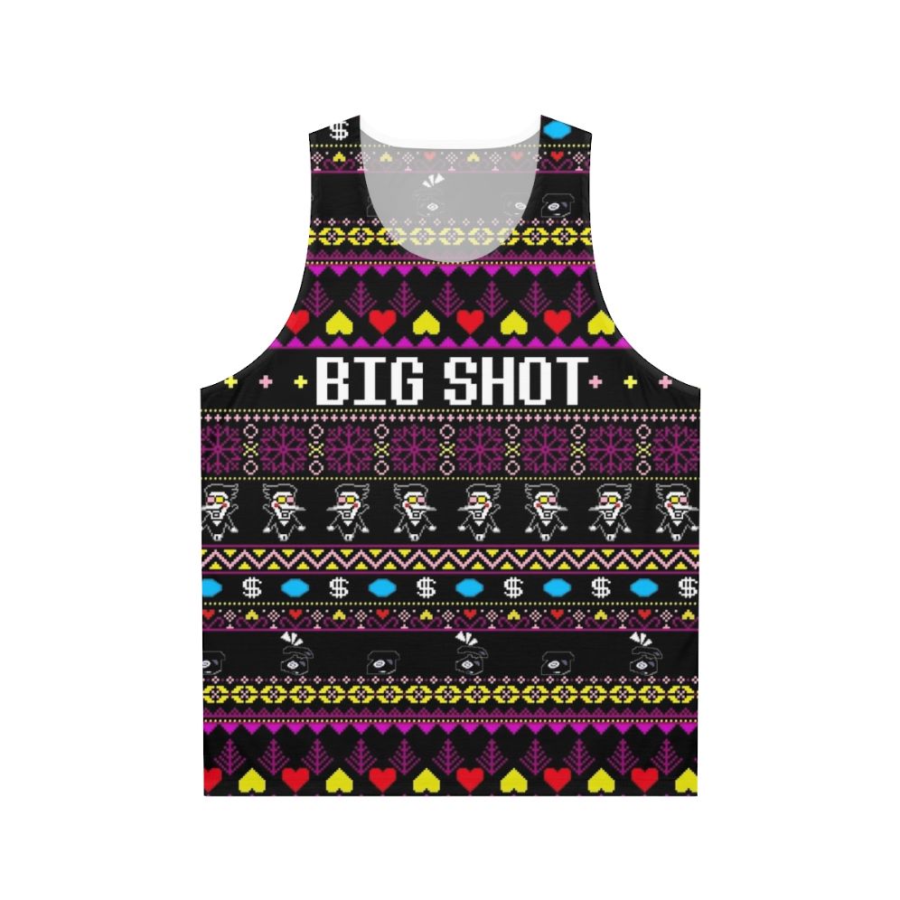 Spamton's Big Shot Kromer Christmas Unisex Tank Top