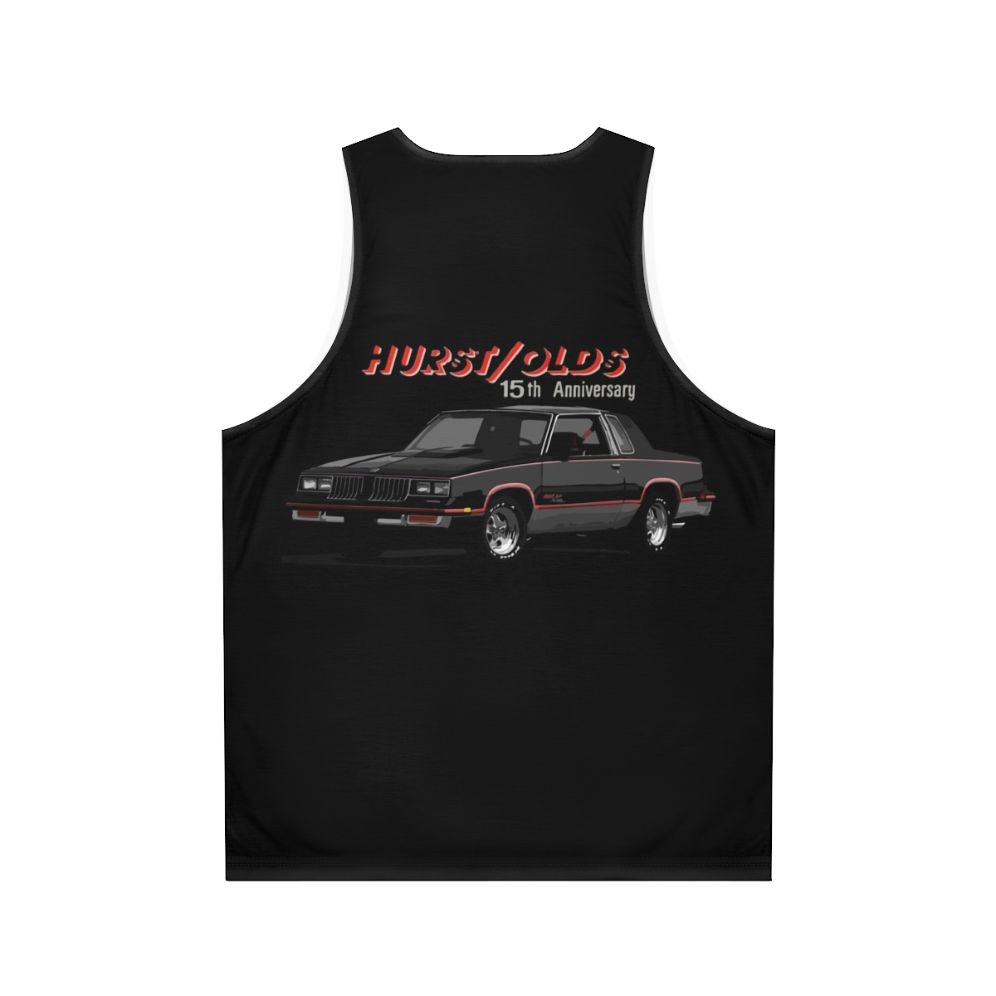 Vintage 1983 Hurst Olds Cutlass Unisex Tank Top - Back