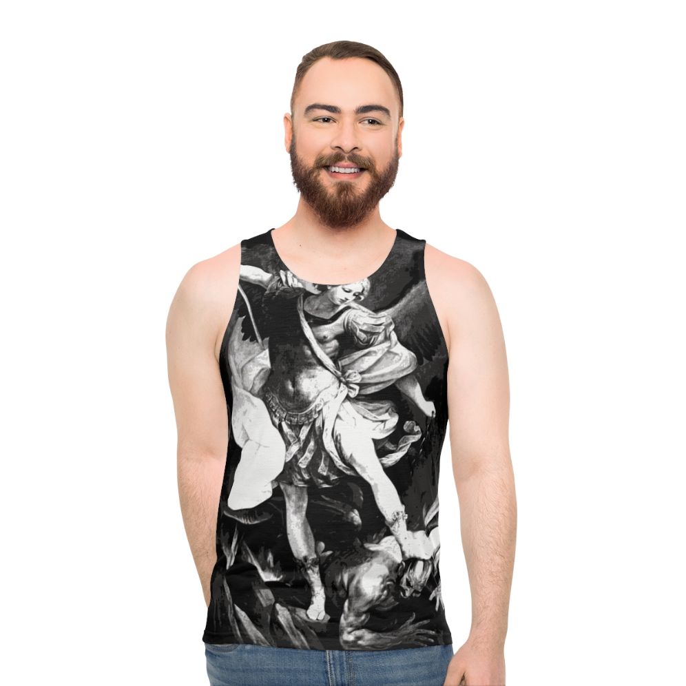 Saint Michael Archangel Unisex Tank Top - men