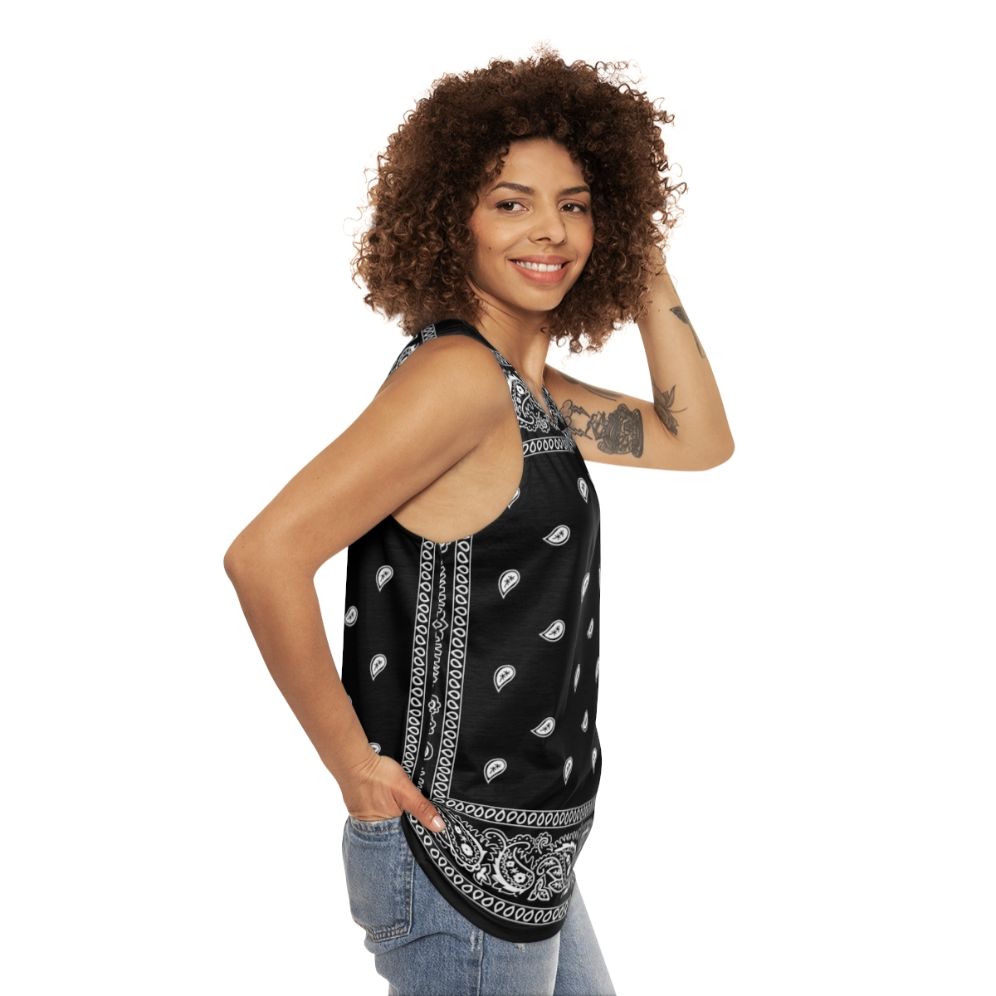 Bandana unisex tank top - women side