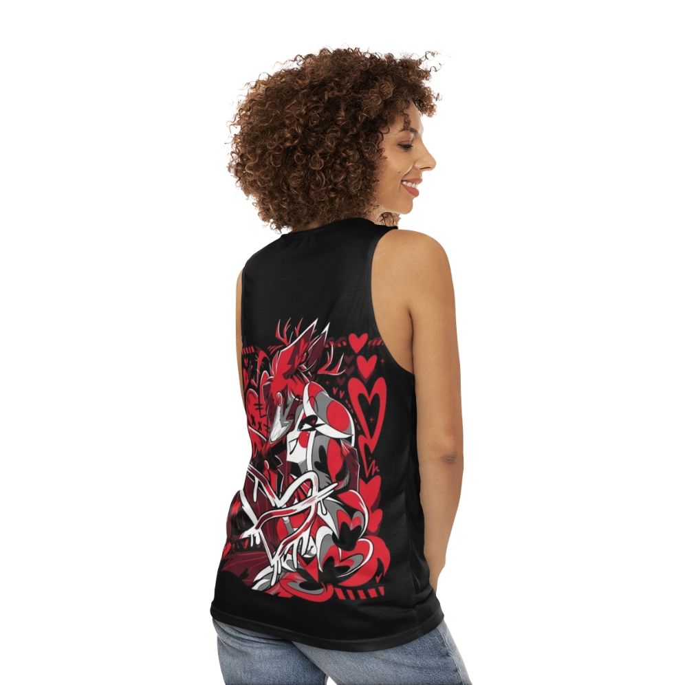 Hazbin Hotel Alastor Unisex Tank Top - women back