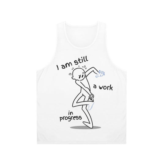 Unisex "Work In Progress" motivational tank top