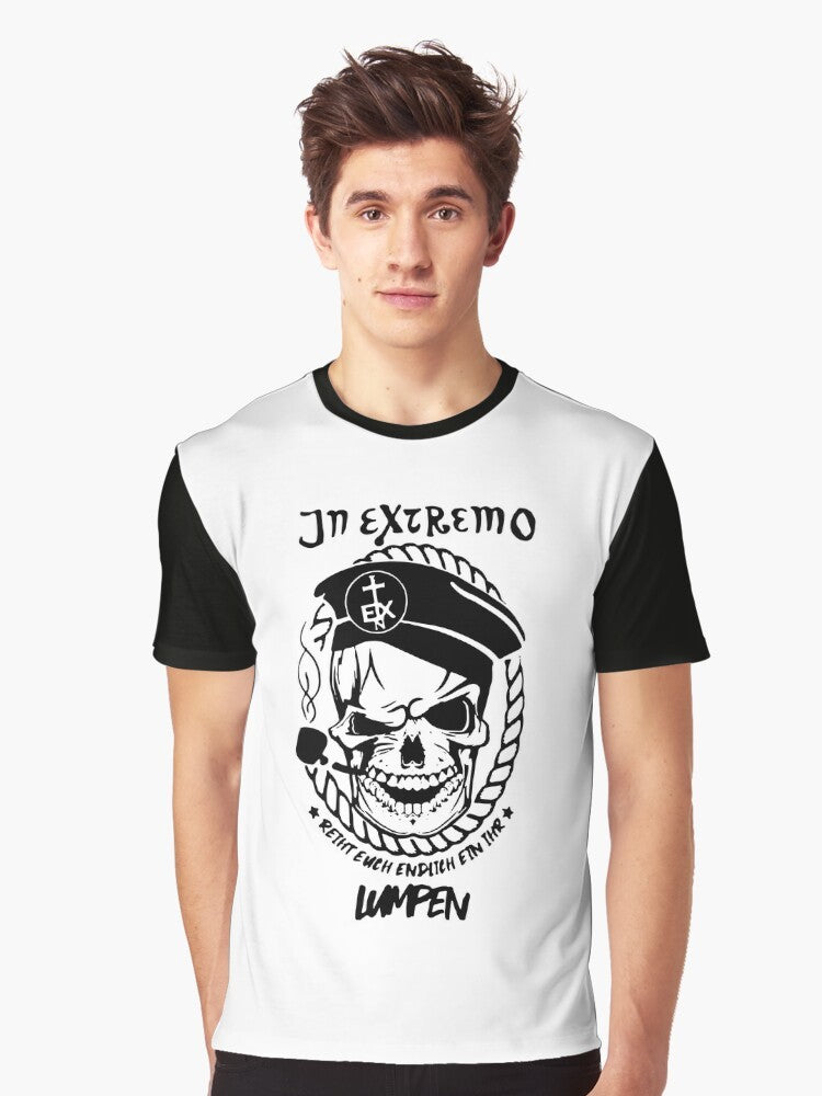 In Extremo band logo graphic t-shirt for heavy metal fans - Men