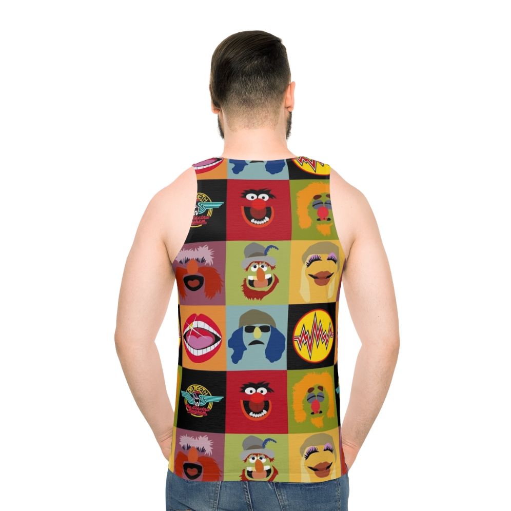 Muppets Electric Mayhem Ft Lips Unisex Tank Top - men back