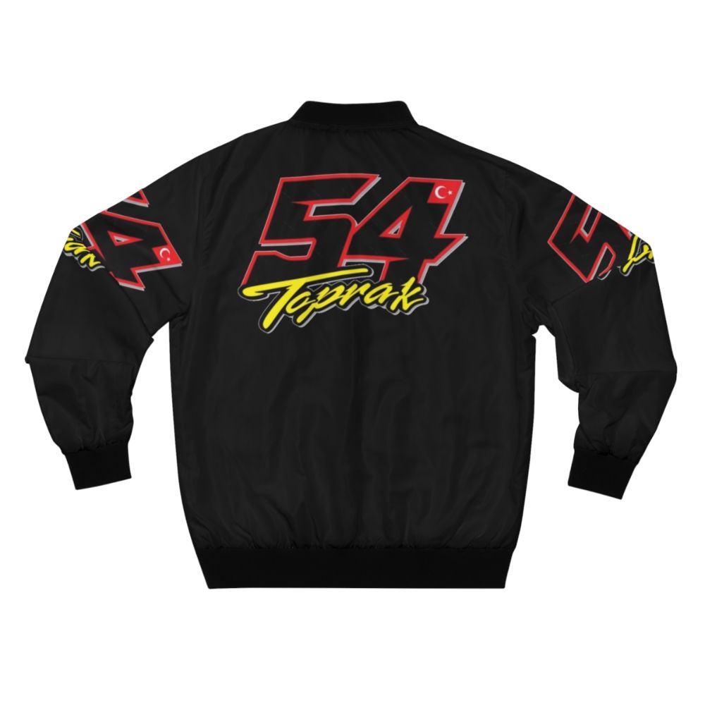 Toprak Razgatlioglu Number 54 Motorsports Bomber Jacket - Back