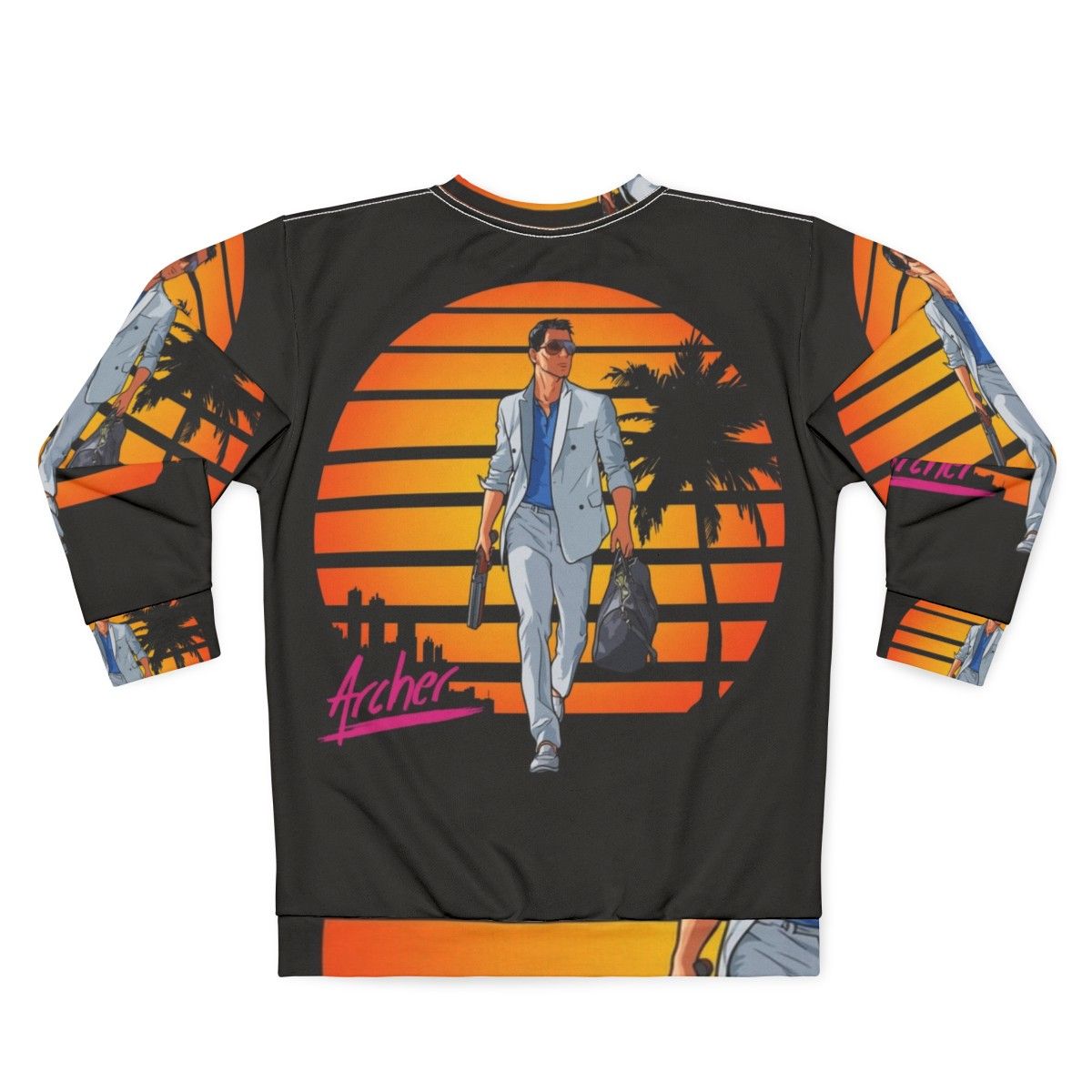 Archer Vice City 80s-inspired Sweatshirt - Back