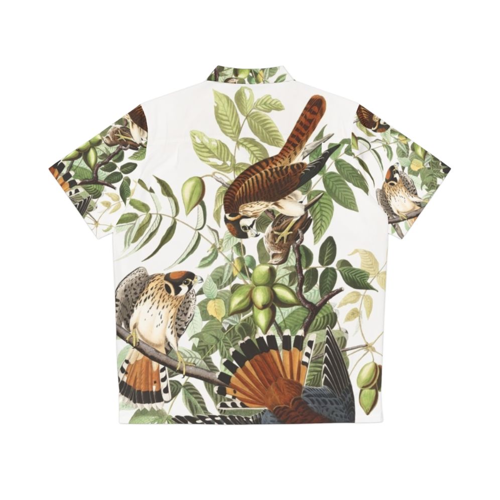 American Kestrel bird of prey Hawaiian Shirt - Back