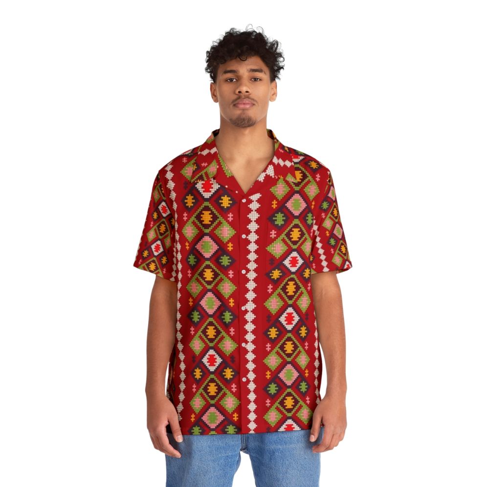 Armenian Carpet Pattern Hawaiian Shirt - Lifestyle