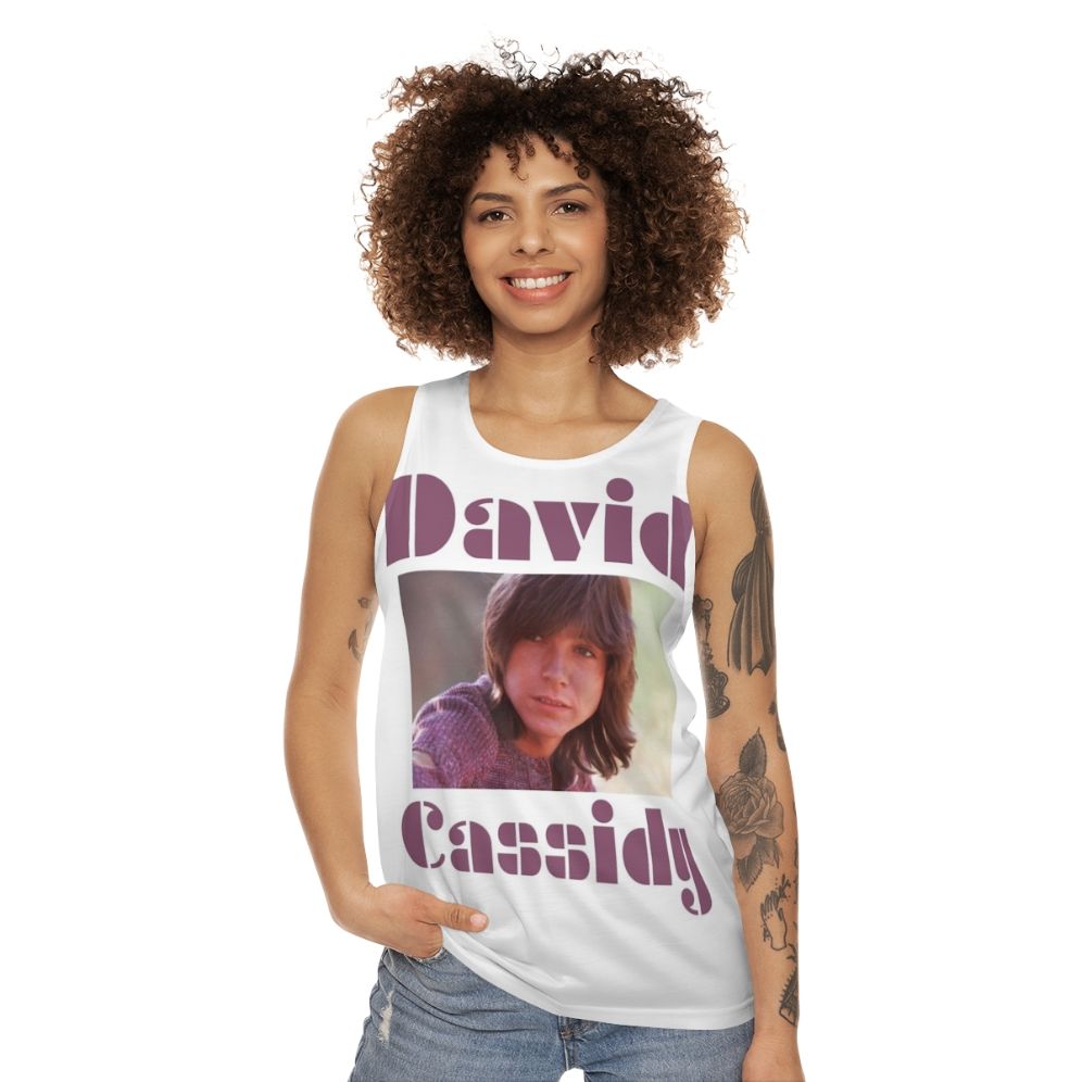 David Cassidy Partridge Family Unisex Tank Top - women