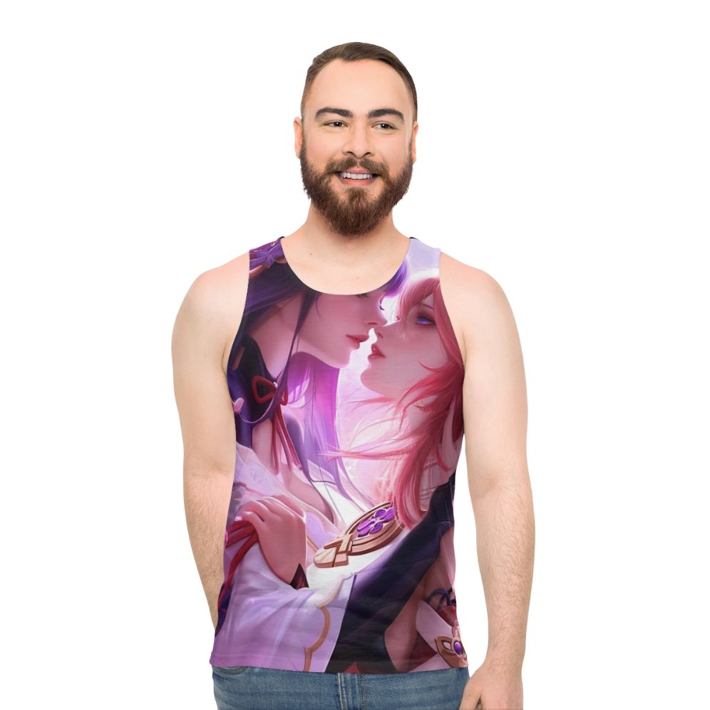 Raiden Shogun and Yae Miko Genshin Impact Anime Unisex Tank Top - men