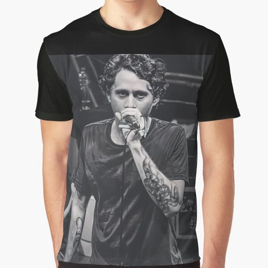 Canserbero rap portrait graphic t-shirt