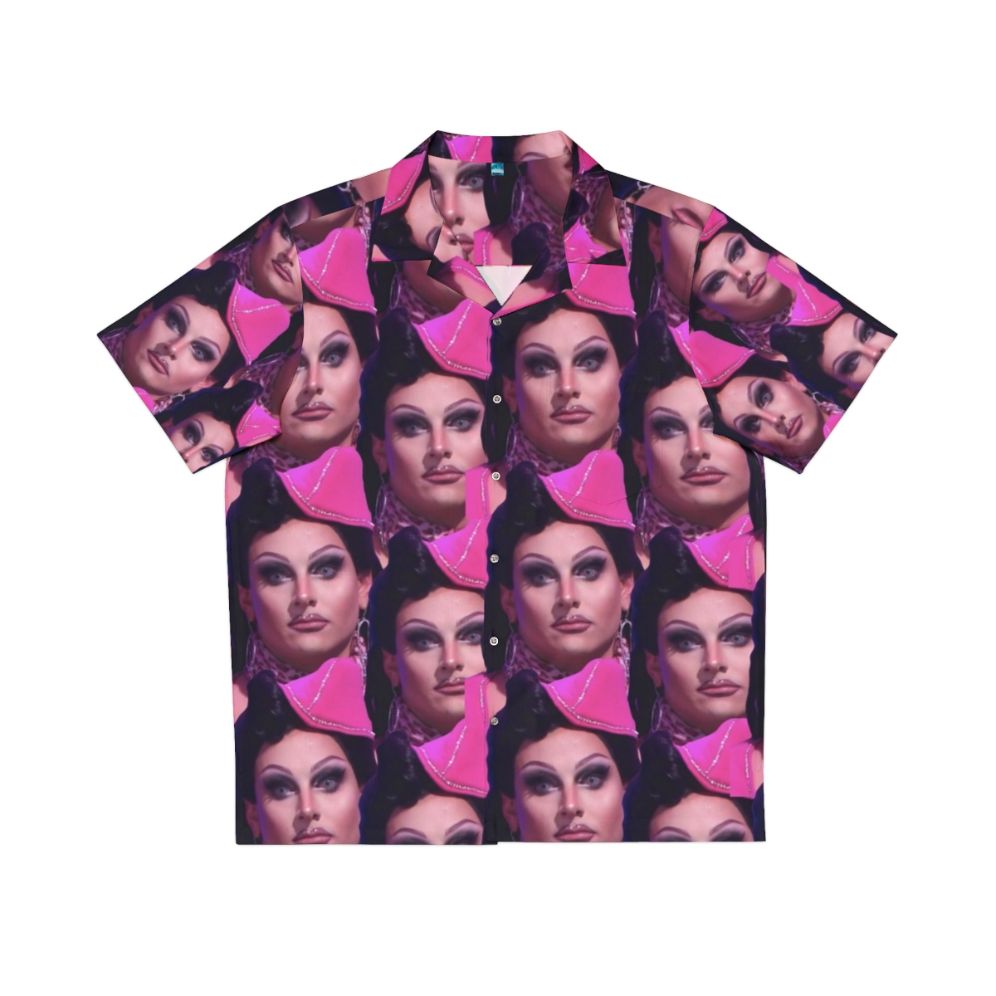 Jan Meme Design Hawaiian Shirt featuring RuPaul's Drag Race graphics