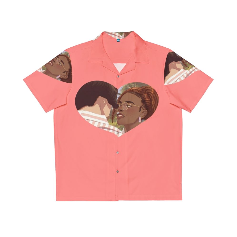 Heartstopper Hawaiian Shirt featuring Tao Xu and Elle Argent characters