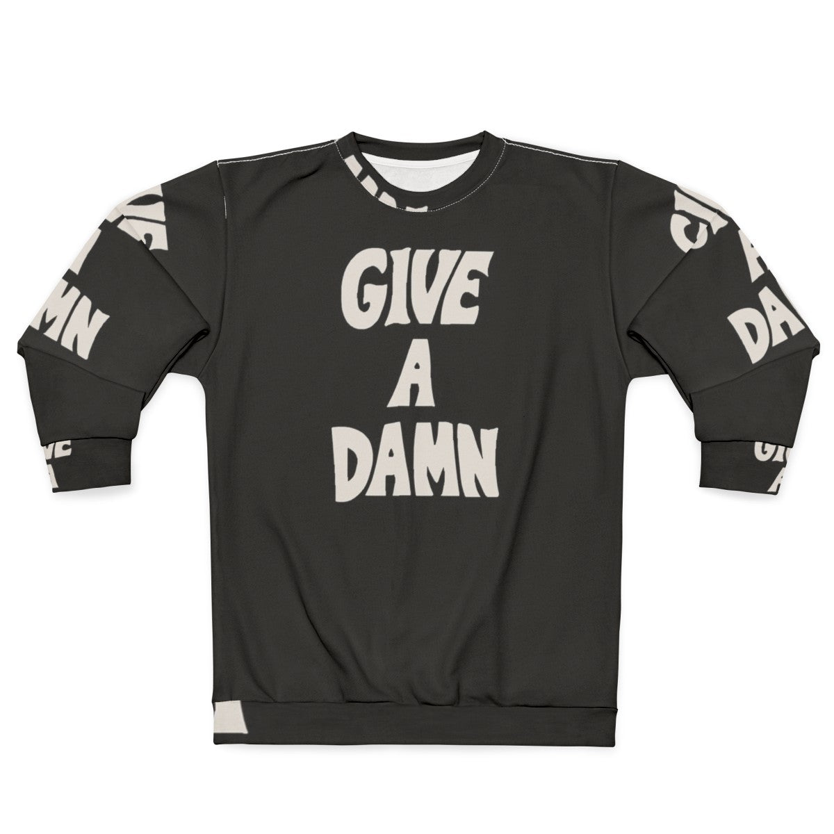 Alex Turner Inspired "Give A Damn" Graphic Sweatshirt