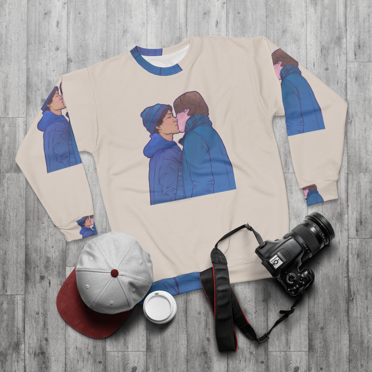 Young Royals Wilhelm and Simon Netflix Sweatshirt - flat lay