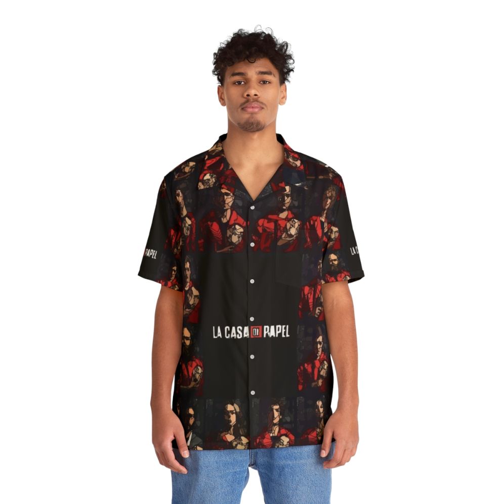 Money Heist La Casa de Papel Hawaiian Shirt Fan Art - People Front