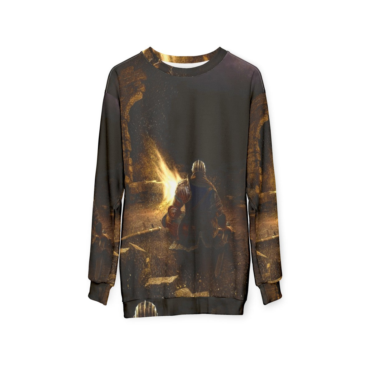 Dark Souls Inspired Bonfire Sweatshirt - hanging