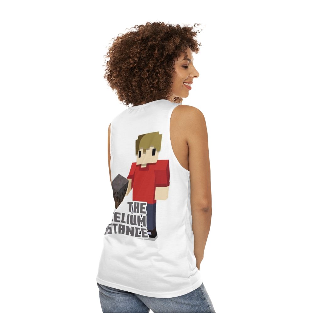 Unisex 'Mycelium Resistance' Tank Top featuring Grian from Hermitcraft - women back