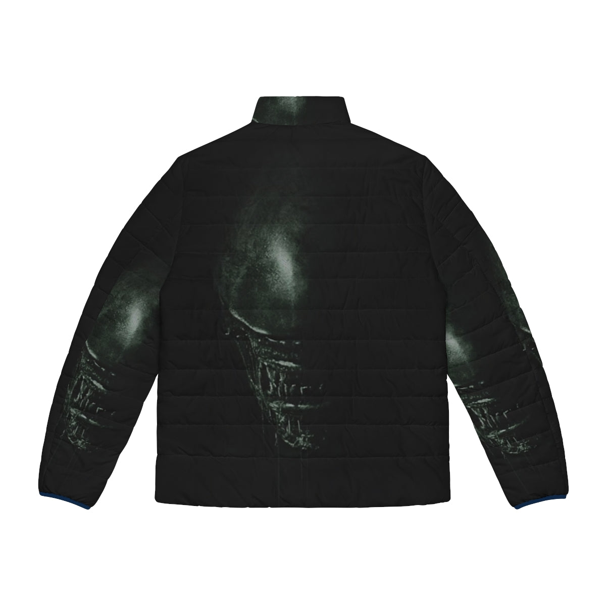 Alien Puffer Jacket - Minimalist sci-fi inspired outerwear - Back