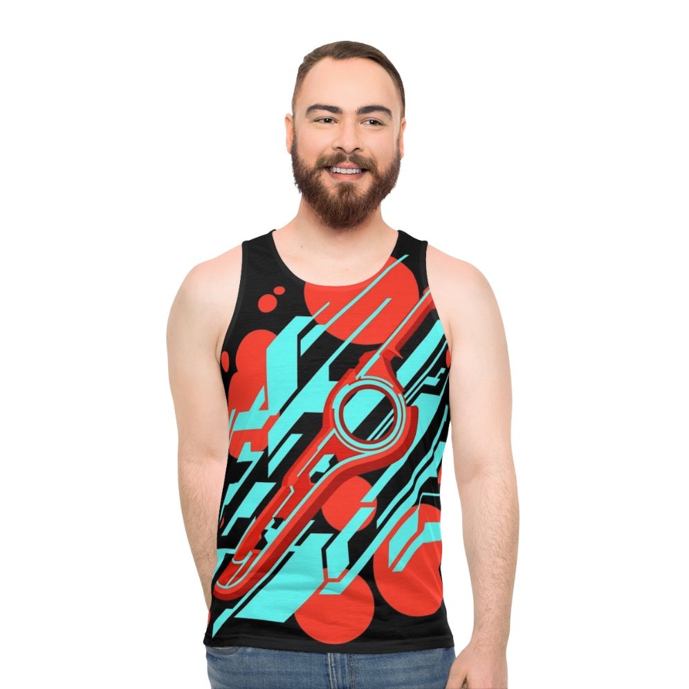 Monado abstract unisex graphic tank top - men