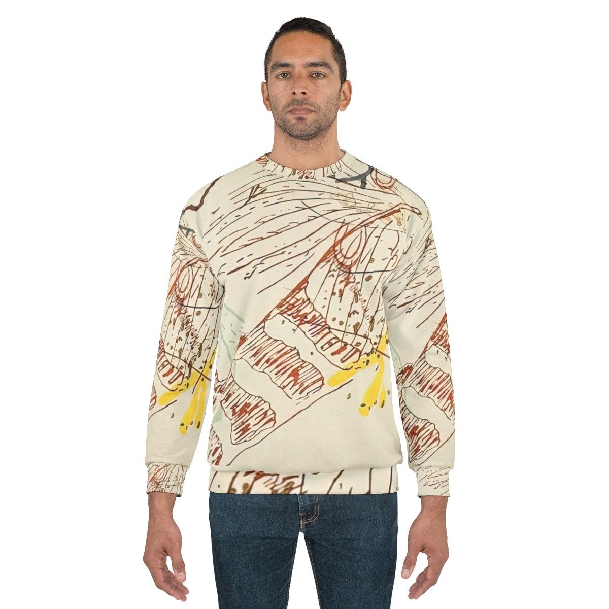 Avant Garde Music Sweatshirt Featuring John Cage Inspired Design - men