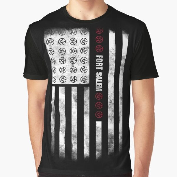 Alternate American flag graphic t-shirt design featuring the Motherland logo