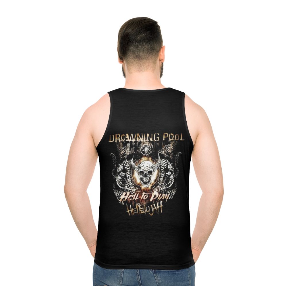 Drowning Pool Unisex Rock Band Tank Top - men back