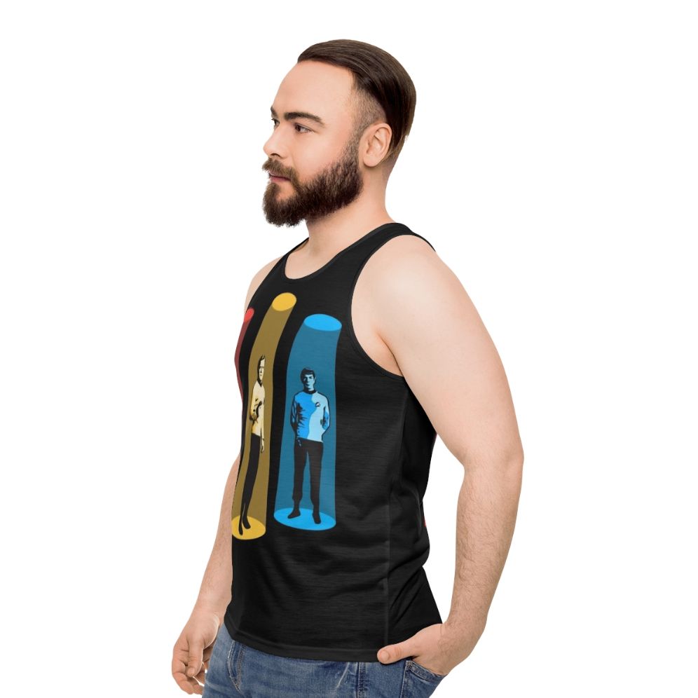 Unisex 'Beam Me Up Scotty' Star Trek Tank Top - men side