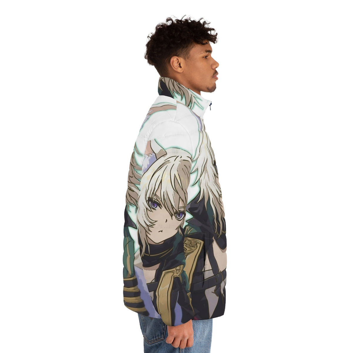 Zeta Puffer Jacket - Stylish anime-inspired outerwear from The Eminence in Shadow - men side right