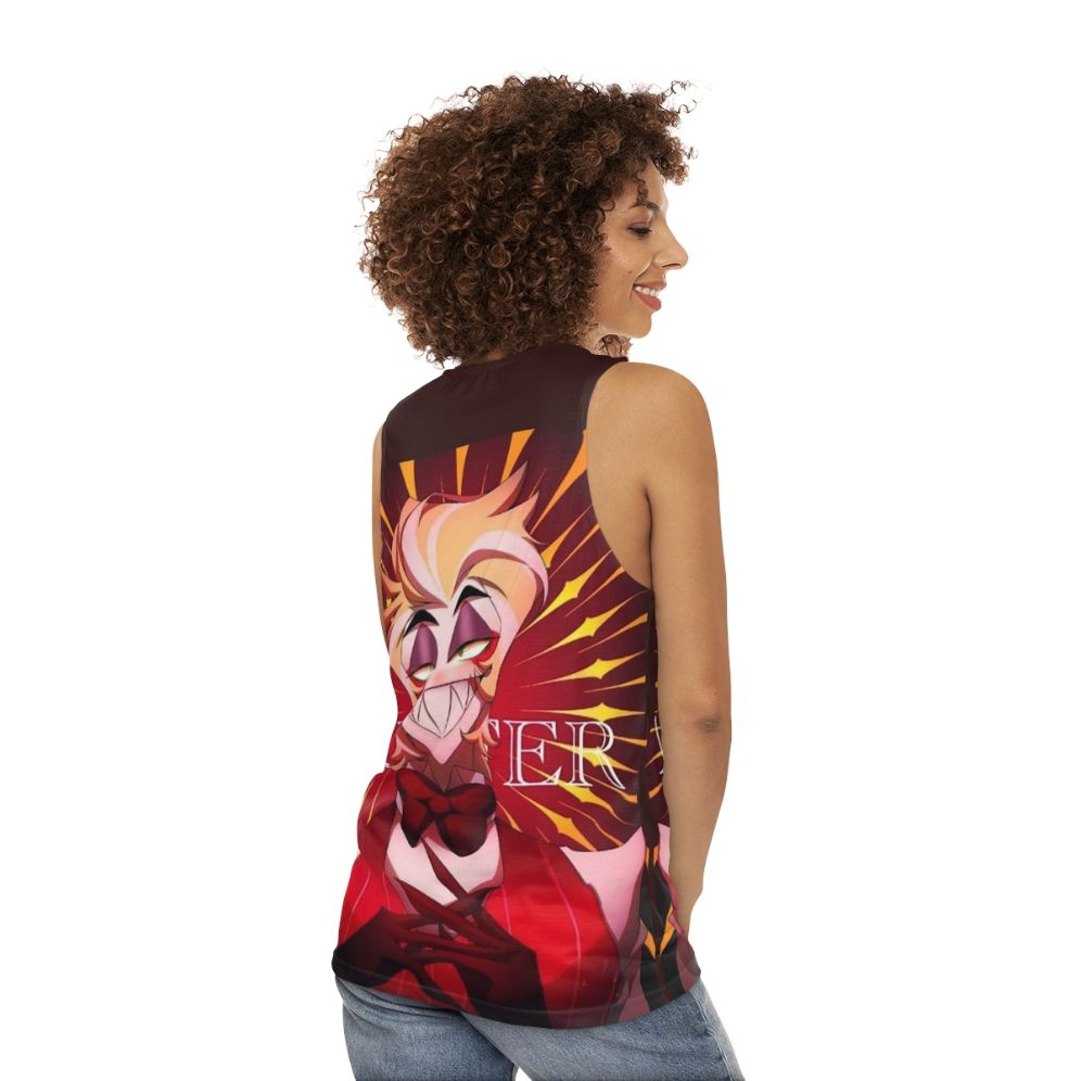 Hazbin Hotel Lucifer Morningstar Unisex Tank Top - women back