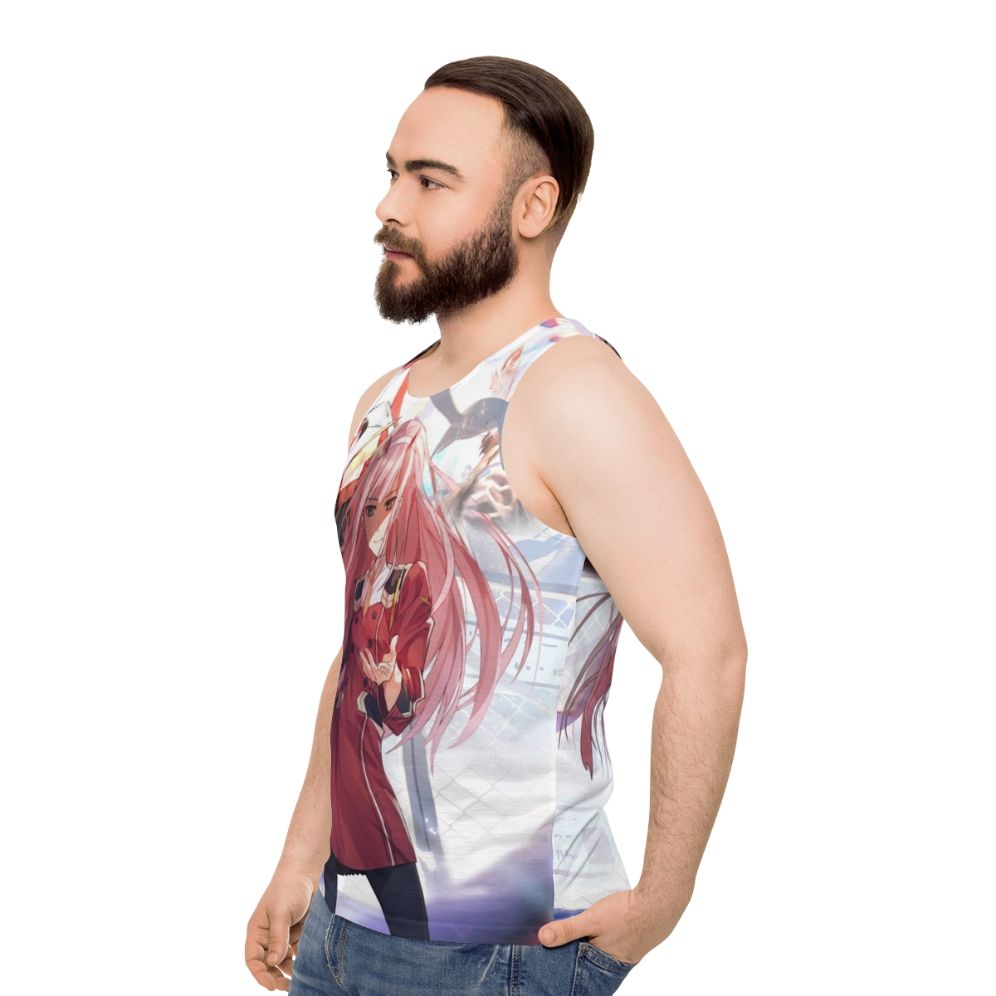 Darling In The Franxx Unisex Anime Mecha Tank Top - men side