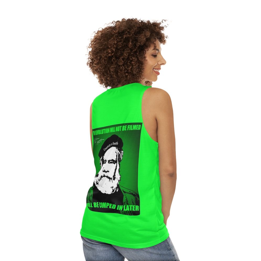 Madgod Revolution Unisex Stop Motion Horror Tank Top - women back