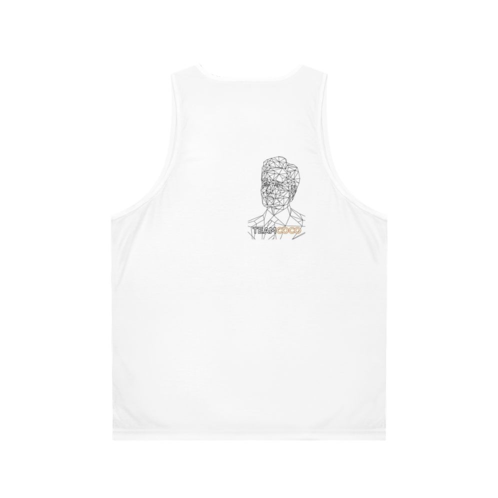 Conan Obrien line art portrait unisex tank top - Back