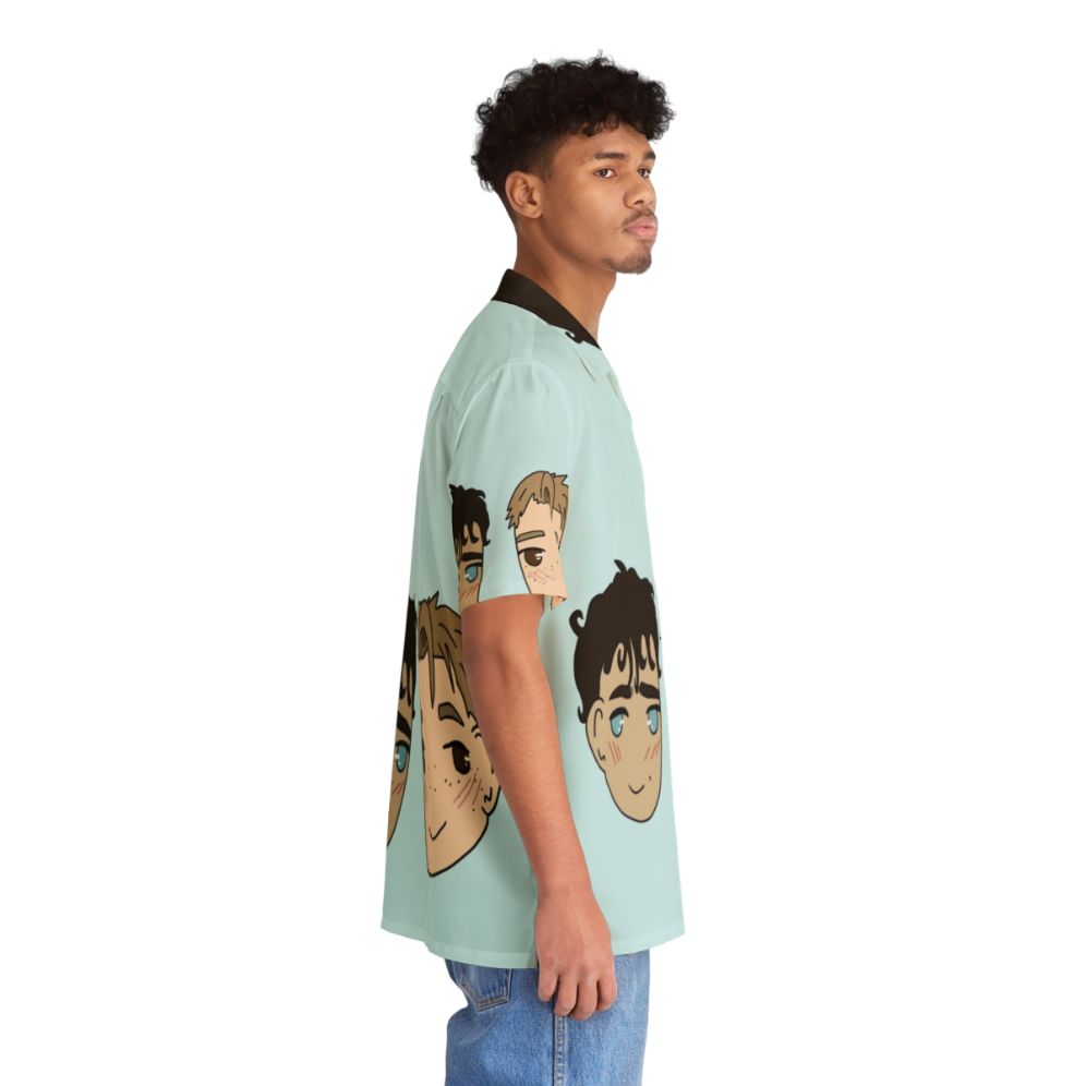 Nick And Charlie Heartstopper Inspired Hawaiian Shirt - People Pight