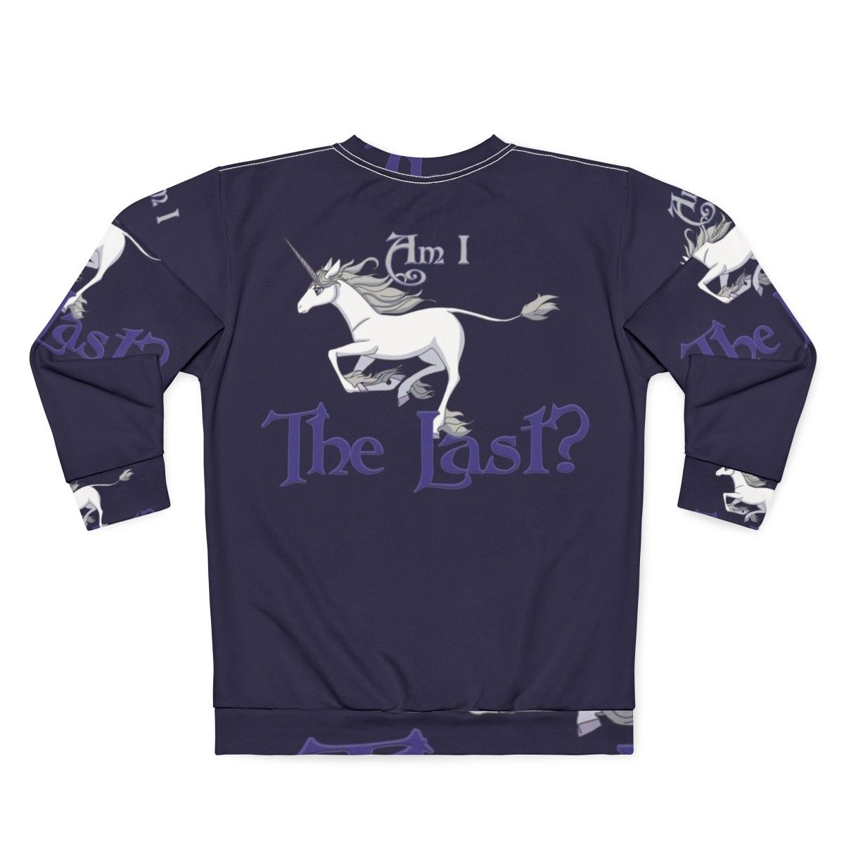 The Last Unicorn Graphic Sweatshirt Design - Back