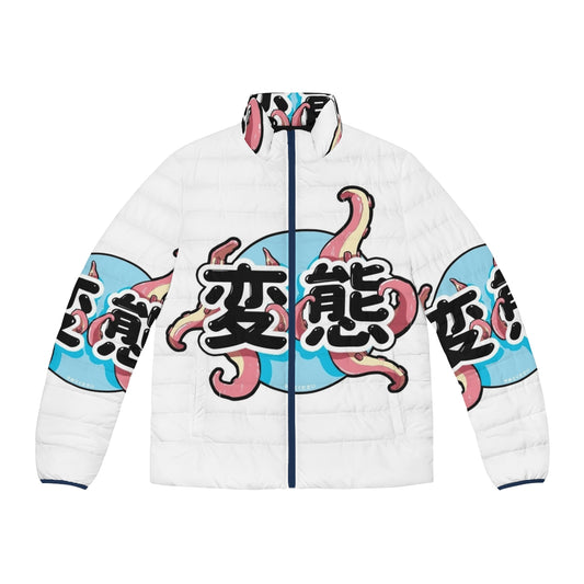 Tentacles Puffer Jacket featuring a graphic sea monster design