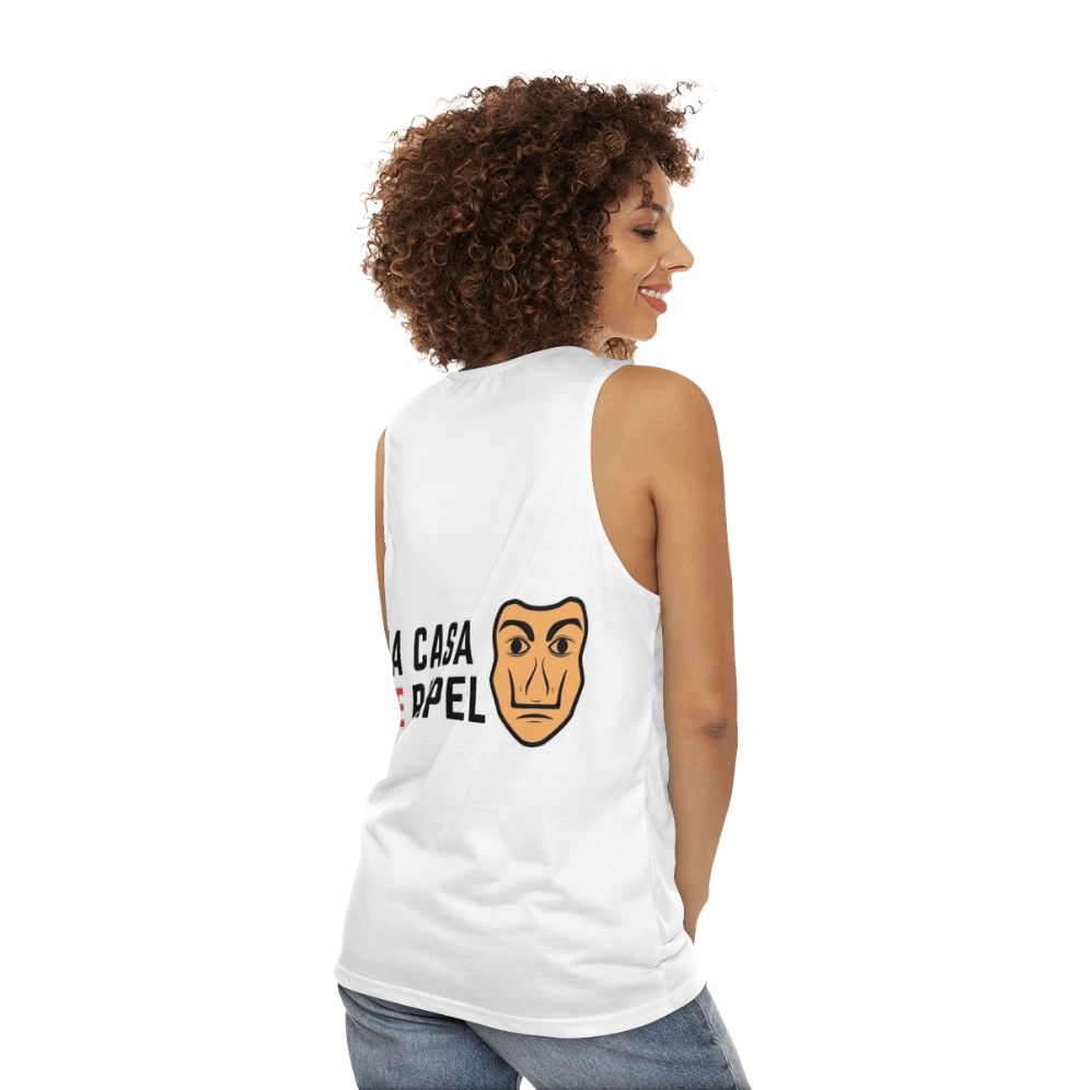 Unisex Money Heist Tank Top - women back