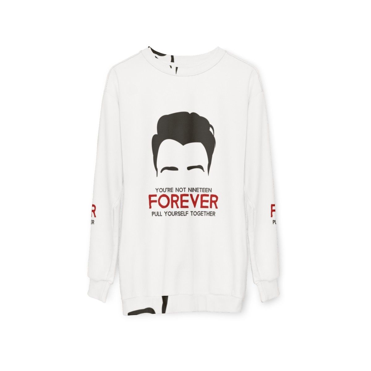 Courteeners 'You're Not 19 Forever' Minimalist Sweatshirt - hanging